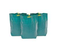 Kordis Reusable Garden Waste Bags- Pack Of 3 Sacks. Heavy Duty Stand Up Garden Bags With Drawstring Handles. Large Waterproof Foldable Bag For Garden Waste & Rubbish- 85L Capacity, Green.