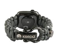 KORDIZ Survivor - Paracord Apple Watch Band Compatible with Apple Watch Series 8/7/6/5/4/3/2/1/SE & Ultra - 42mm 44mm 45mm 49mm - with Stainless Stee