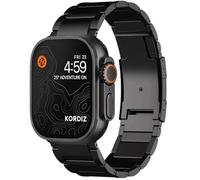 KORDIZ Titanium Watch Band T01 - Fits Apple Watch ULTRA 2 & ULTRA Black (49mm) - Adjustable Titanium Apple Watch Band with Secure Clasp - Premium Color Matching Band with Comfortable grip -