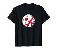 Korea England South Korea United Kingdom British Korean Flag T-Shirt