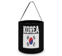 Korea Flag Novelty Easter Basket Bucket Bag for Easter Egg Hunts Party Favor Decor