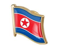 Korea Flag Pin Badge Metal Lapel Pin Brooch Koreans Flag Novelty Gift Lapel Tie Pin Badge Accessory
