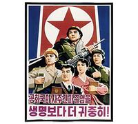 Korea Government Communism War Propaganda Poster Vintage Wall Art Print A4