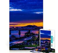 Korea Jigsaw Puzzles 1000 Pieces for Adults Stress Free Home Play Enjoyable Challenge Furniture Decor (38x26cm)
