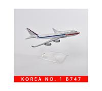 (Korea No. 1 B747) 16cm Korean Air Boeing 747 Plane Model Aircraft Diecast Metal 1/400 Scale Airplane Model Gift Collection