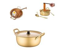 Korea Noodle Pot with No Lid,Korean Ramen Noodle Pot,Pasta Pan,Instant Noodle Bowl,Stainless Steel Pan,Noodle Up - Portable Ramen Bowl for Home,Indoor-12.5cm,4.9''