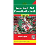 Korea North + South f&b (+r): Wegenkaart 1:8 000 000