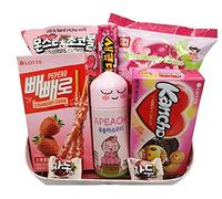 Korea Treat Box - Cherry Blossom Snack Box. Pink Korean snacks