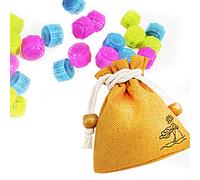 KOREAC_Gonggi Konggi Gong Gi Korean Jacks Jack Stone Game 15Pieces | Adult Kids | Brain Game a Lucky Bag