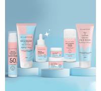 Korean 7 Step Winter Skincare Kit for Women | Rice & Ceramide Routine | Gift Box | Skin Brightening, Anti-Ageing | Face Wash + Toner + Moisturizer + Serum + Mask + Sunscreen