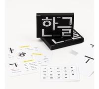 Korean Alphabet Flashcards with 195 Example Words - Hangul Learning Cards for Beginners & Teachers, Audio Files and Hangul Chart | Korean Stationery Gift
