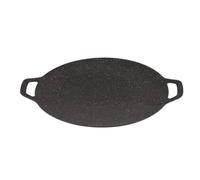 Korean Barbecue Grill Pan - Non-Stick Round Iron Griddle Pan Outdoor Campin | Induction Griddle Pan, Cast Iron Skillet Fast Heat Conduction Griddle For Electric Ceramic Stove Gas Cassette Furnac