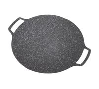 Korean BBQ Grill Non-Stick Grill,BBQ Plate,Nonstick Grill Pan,Nonstick Round Griddle Grill Pan for Korean BBQ,Circular Frying Pan for Home Outdoor Stove(33cm Gas)