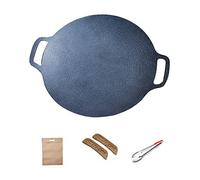 Korean BBQ Grill Pan Non Stick Round Baking Pan BBQ Grill Plate for Home Outdoor Stove 36cm Griddles