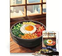 Korean Bibimbap Bowl 1000-piece Puzzle for Teenagers Sharp Mind Serene Game Family Pastime Perfect Art (38x26cm)