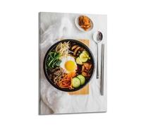 Korean Bibimbap (Traditional Ingredients) Food Poster Decorative Painting Canvas Wall Posters And Modern Family Bedroom Decor 20x30inch(50x75cm)