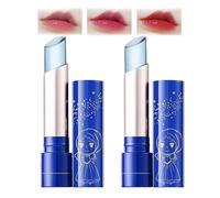 Korean Blue Jelly Lip Balm,Blue Jelly Lip Balm,Color Changing Lip Gloss,24k Gold Foil Temperature Change Moisturizing Lipstick Lip Butters