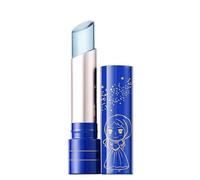 Korean Blue Jelly Lip Balm,Color Changing Lip Gloss,24k Gold Foil Temperature Change Moisturizing Lipstick,Nourishing Lip Care Balm,Non-sticky