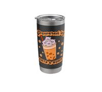 Korean Boba Tea Bubble Tea with Kawaii Cats for a Cat Owner Stainless Steel Insulated Tumbler