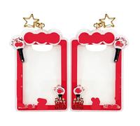 Korean Boy Group Keychain Accessories Pendant Idol Album Merch Keychains Tour-Themed Photo Frame Keyring, Card Holder and Hanging Accessory Gift for Fans A01