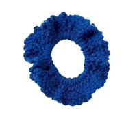 Korean Candy Colored Wavy Yarn Hair Loops - Hand Woven Hair Rope for Women(Blue)