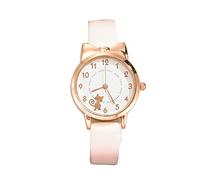 Korean Casual Fashion Design Quartz Trendy Ladies White Cat Watch Latest Women's Watch Easy Read Watches for Men (White, One Size)