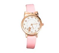 Korean Casual Fashion Design Quartz Trendy Ladies White Cat Watch Latest Women's Watch Watches for Senior Citizens (Pink, One Size)