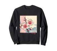 korean cherry blossom in aesthetic anime retro kpop flower Sweatshirt