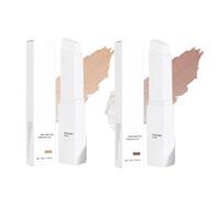 Korean Color Changing Foundation Stick, Korean Foundations Stick with Brush, Cover Cream Stick V White Foundation Stick Full Coverage, Concealer Stick for Mature Skin, Korean Makeup (Natural + Tan)