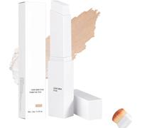 Korean Color Changing Foundation Stick, Korean Foundations Stick with Brush, Cover Cream Stick V White Foundation Stick Full Coverage, Concealer Stick for Mature Skin, Korean Makeup (Light)