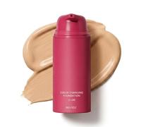 Korean Colour Changing Foundation For Mature Skin, Korean SPF 15 Colour Change Foundation - Buildable Seamless Flawless Finish Skin Tint Foundation Full Coverage, All-Day Long Lasting, Korean Makeup