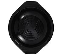 Korean Cooking Stone Bowl Trivet Dolsot Ttukbaegi Stone Bowl Tray Hot Pot Mat for Bibimbap Korean Food and Soup 17cm (Color : Black, Size : 23.3x20cm)