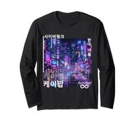 KOREAN Cyberpunk SEOUL Streetwear KPOP Aesthetic Long Sleeve T-Shirt