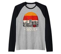 KOREAN Cyberpunk SEOUL Streetwear KPOP Aesthetic Raglan Baseball Tee