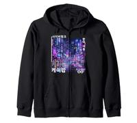 KOREAN Cyberpunk SEOUL Streetwear KPOP Aesthetic Zip Hoodie
