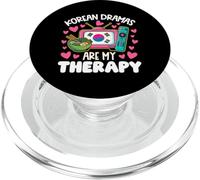 Korean Dramas Are My Therapy Funny Fangirl Quote K-Drama PopSockets PopGrip for MagSafe