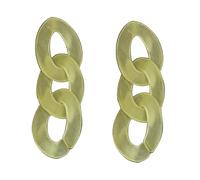 Korean Exaggerated Tassel Earrings For Women Acrylic Chain Earrings Trend Punk Chain Drop Earrings Jewelry Party GiftProfessional Processed