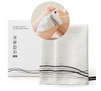 Korean Exfoliating Washcloth Towel 2Pcs, Hanji Bath Washcloths Mitt Scrub Body Washcloth Glove, Skin Irritation Free Korean Mulberry Bark, Reusable Soft and Gentle Scrubbing