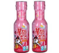 Korean Extra Spicy Hot Sauce - Halal Certified - Authentic Korean Flavour for Ramen, BBQ & Wings Noodle and Ramen (Pack of 2, Carbonara)