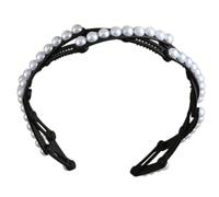 Korean Fashion Portable Hair Hoop For Women Foldable Headband With Anti Slip Designs And Faux Pearls Decoration Hairband For Different Hairstyles