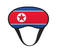 Korean Flag Print Blindfold Sleep Mask, 100% Block Light Eye Sleep Shade Cover Eye Masks with Adjustable Strap