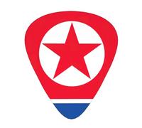 Korean flag print Guitar Picks 12 Pack Assorted Thickness for Guitar,ukulele,0.46/0.71/0.96mm