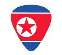 Korean flag print Guitar Picks with Organizer Box Celluloid Guitar Plectrums for Acoustic Guitar, Bass