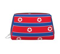 Korean Flag Printed Handheld Makeup Case, Spacious Toiletry Organizer Designed for Brushes and Toiletries