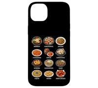 Korean Food Lover Bibimbap Kimchi Tteokbokki Dishes Case for iPhone 14 Plus