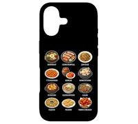 Korean Food Lover Bibimbap Kimchi Tteokbokki Dishes Case for iPhone 17