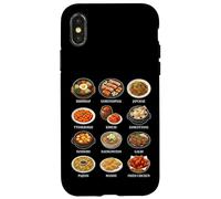 Korean Food Lover Bibimbap Kimchi Tteokbokki Dishes Case for iPhone X/XS