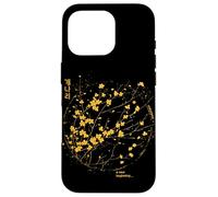 Korean Forsythia Flower in Aesthetic Grunge Retro Kpop Case for iPhone 16 Pro