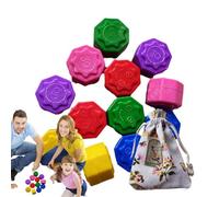 Korean Game, Traditional Korean Jack Set, Traditional Jack Stones, Coordination of a Look, Family Travel Games, Training Toy with Bright Colours for the Family