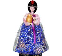 Korean Geisha Figurine Hanbok Dolls Geisha Girl Collectible Figurines Traditional Korean Hanbok Geisha for Home Decoration 30cm